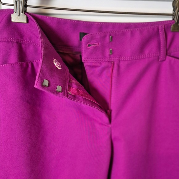 White House Black Market Purple Pink Slim Ankle Pants 8R Stretch Career Trousers - Picture 5 of 11